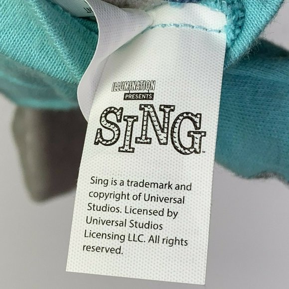 Sing Meena Movie Character Plush Snap Creative 8 in Hoodie Stuffed Animal - Picture 6 of 6